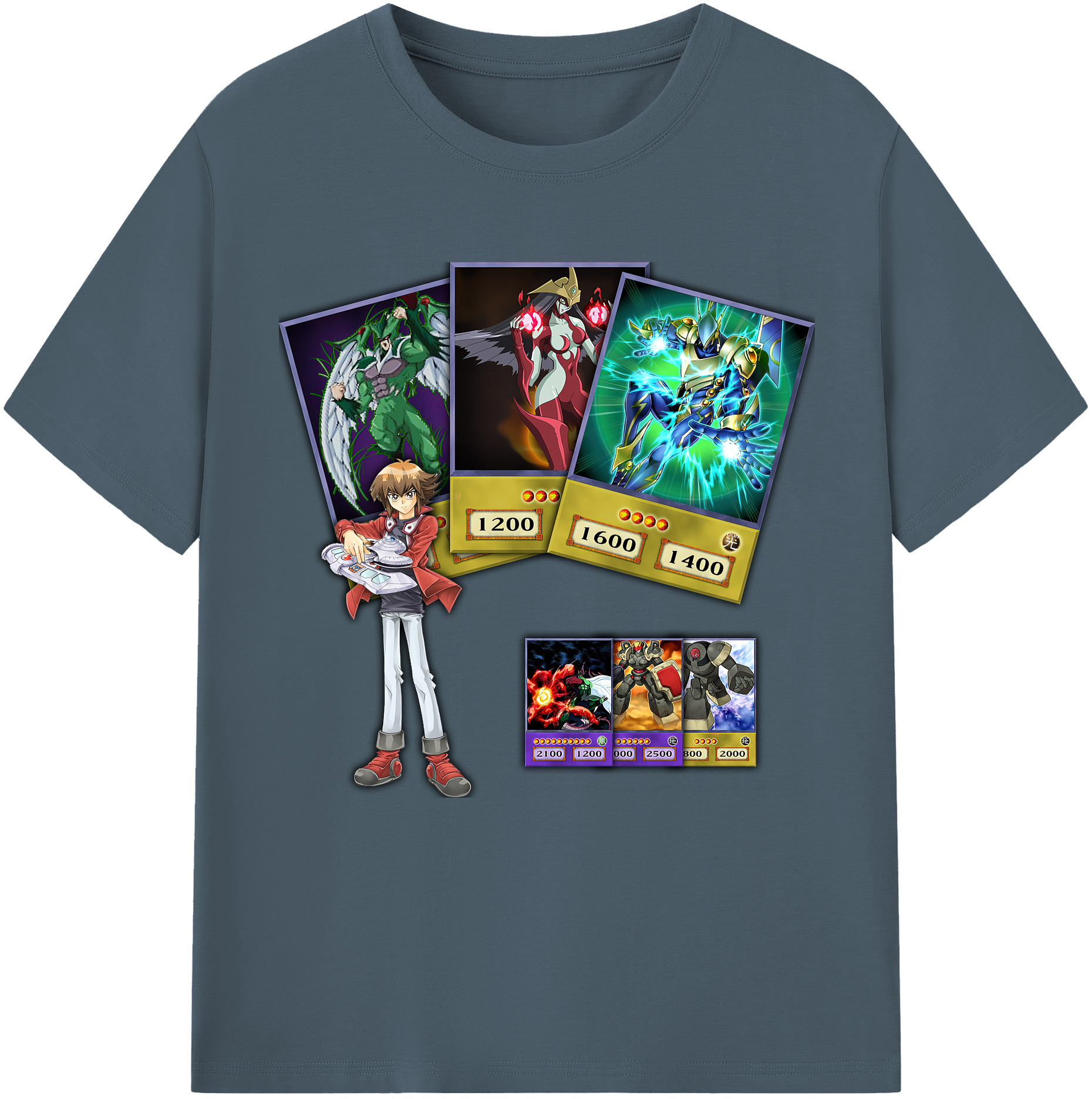 （画像用） 遊☆戯☆王 Yu-Gi-Oh! 綿100％半袖Tシャツ（フロントプリント）